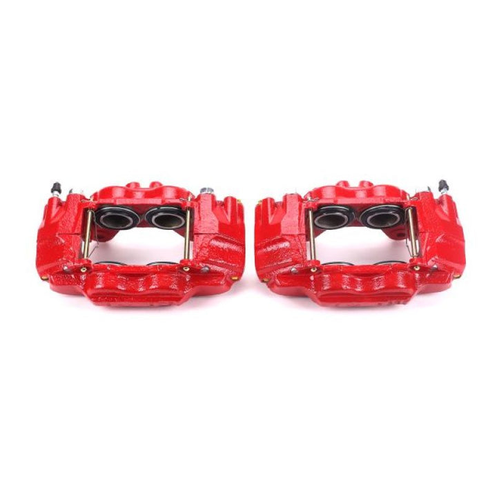 Power Stop 03-09 Lexus GX470 Front Red Calipers w/o Brackets - Pair - Bull Strap