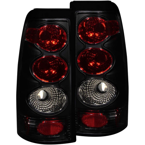 ANZO 1999-2002 Chevrolet Silverado 1500 Taillights Dark Smoke - Bull Strap