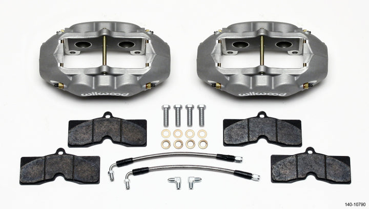 Wilwood D8-4 Rear Caliper Kit Clear Corvette C2 / C3 65-82 - Bull Strap