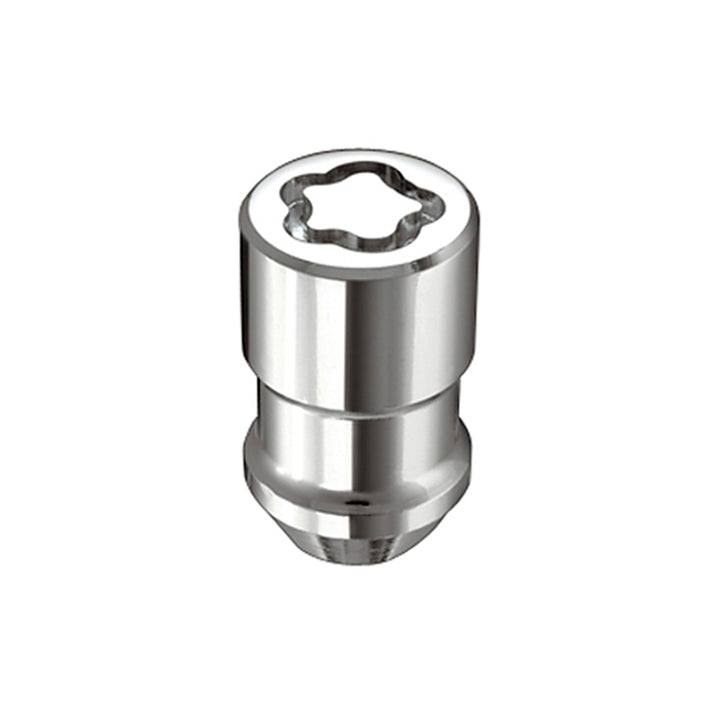 McGard Wheel Lock Nut Set - 4pk. (Cone Seat) M12X1.5 / 19mm & 21mm Dual Hex / 1.46in. L - Chrome - Bull Strap