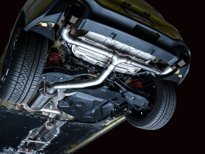 AWE 2022 VW GTI MK8 Touring Edition Exhaust - Diamond Black Tips - Bull Strap
