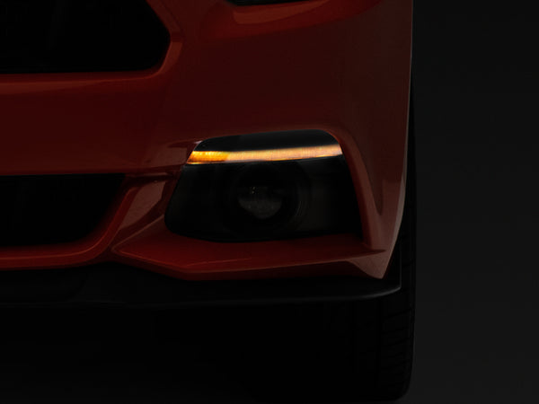 Raxiom 15-17 Ford Mustang Axial Series LED Sequential Turn Signals (Smoked) - Bull Strap
