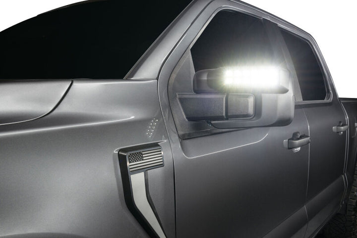Oracle 21-25 Ford F150 LED Off-Road Side Mirror Ditch Lights - White LED - Bull Strap