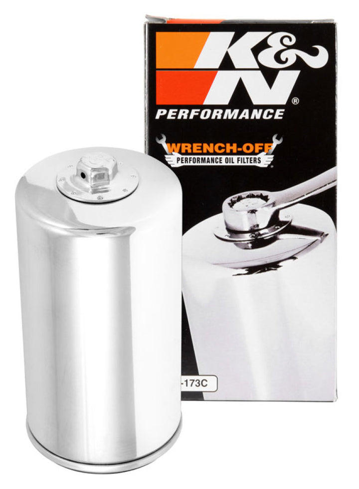 K&N Oil Filter 80-98 Harley Davidson FXB/FXD?FXDB/FXDC/FXDL/FXDS/FXDWG - 3in OD x 5.969in Height - Bull Strap