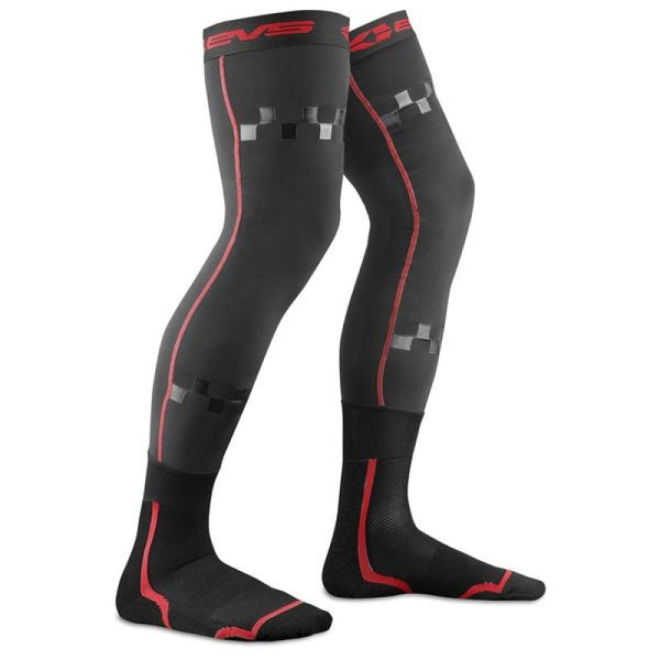 EVS Fusion Sock Combo Black/Red - Small/Medium - Bull Strap