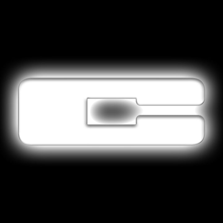 ORACLE Lighting Universal Illuminated LED Letter Badges - Matte Wht Surface Finish - C - Bull Strap