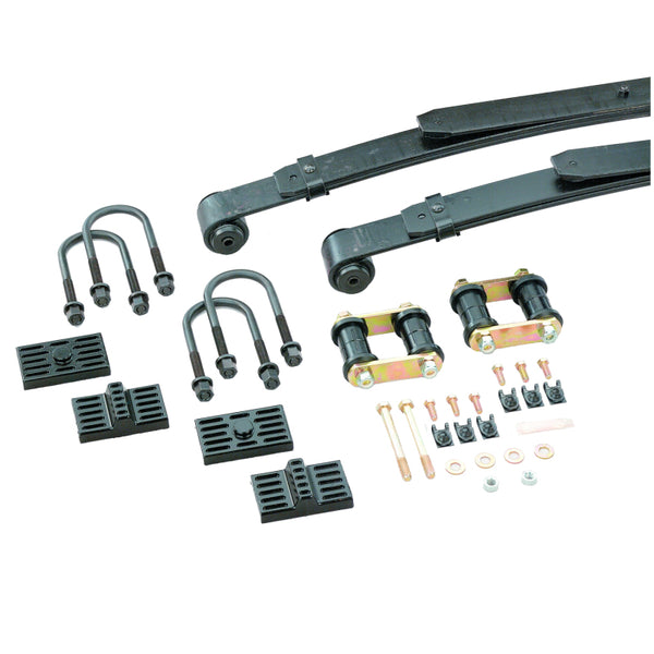 Hotchkis 67-69 GM F-Body 1 1/2 inch drop Leaf Springs w/ Shackles and Harware - Bull Strap