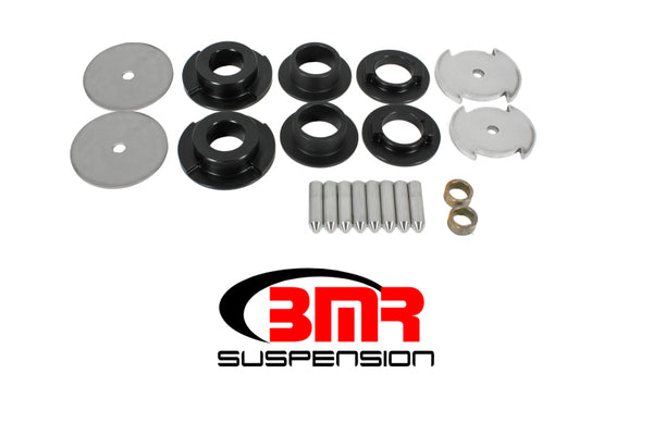 BMR 16-17 6th Gen Camaro Rear Cradle Lockout Bushing Kit - Black - Bull Strap