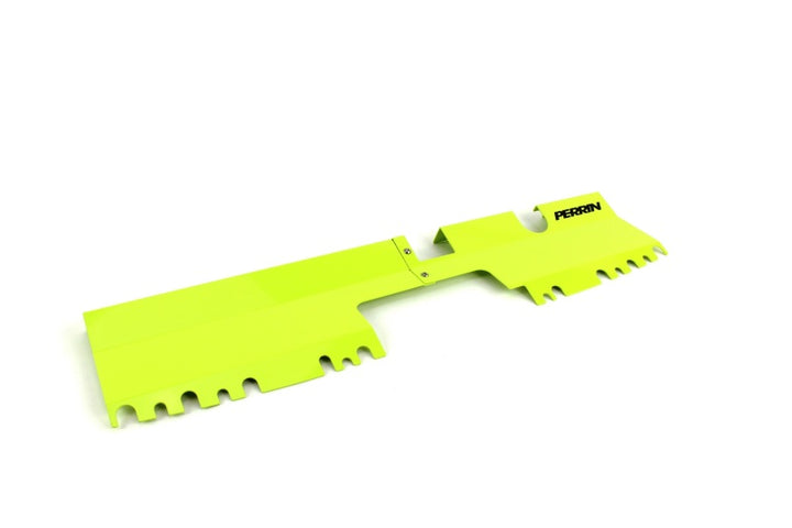 PERRIN 15-21 Subaru WRX/STI Radiator Shroud (Without OEM Intake Scoop) - Neon Yellow - Bull Strap