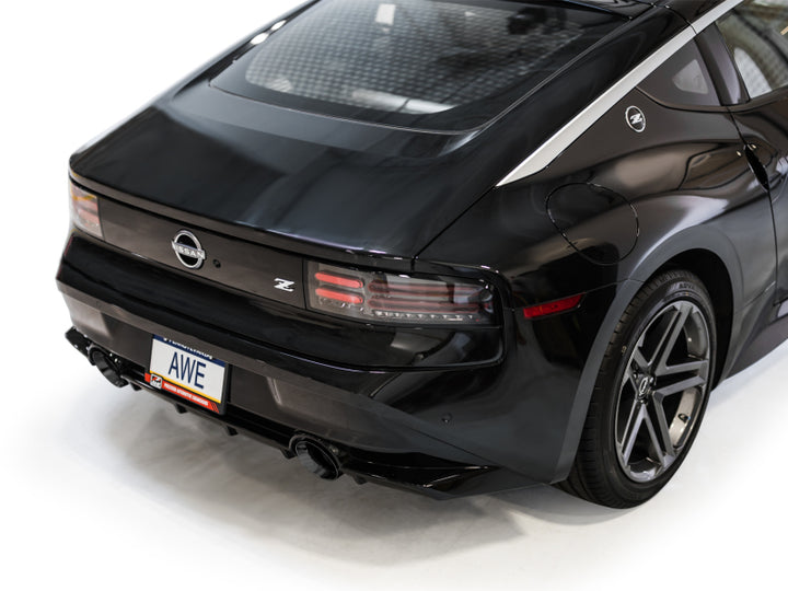 AWE 2023 Nissan Z RZ34 RWD Track Edition Catback Exhaust System w/ Diamond Black Tips - Bull Strap