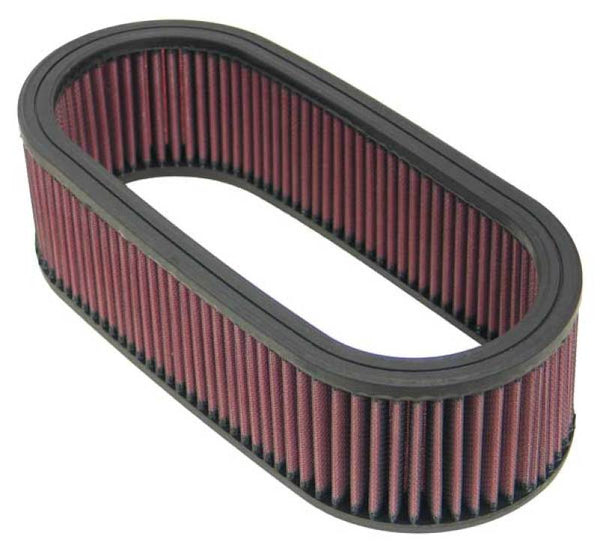 K&N Universal Oval Air Filter 12in Length x 5-1/4in Width x 3-1/4in Height - Bull Strap