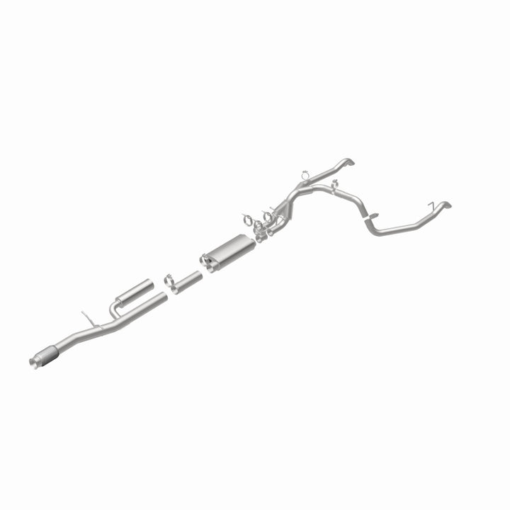 MagnaFlow 24-25 Chevrolet/GMC Silverado/Sierra 1500 ZR2/AT4X Overland Series Cat-Back Exhaust System - Bull Strap