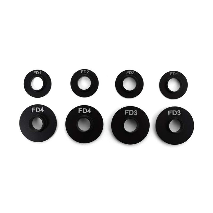 BLOX Racing 02-05 Honda Civic EP3 / 06-11 Civic FD/FG / 02-06 Acura RSX DC5 Subframe Hard Collar Kit - Bull Strap