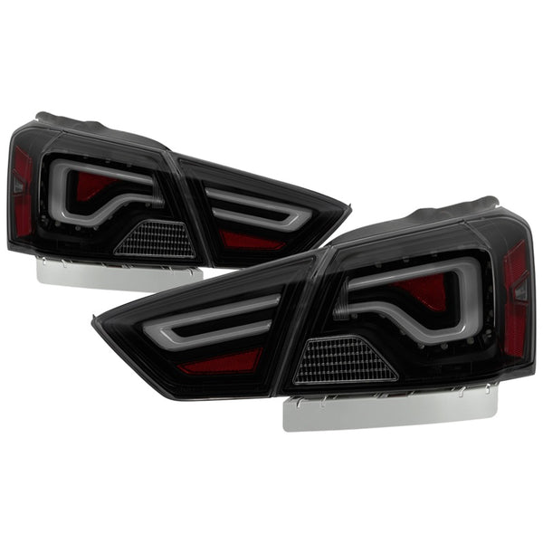 xTune 14-18 Chevy Impala (Excl 14-16 Limited) LED Tail Lights - Black Smoke (ALT-JH-CIM14-LBLED-BSM) - Bull Strap