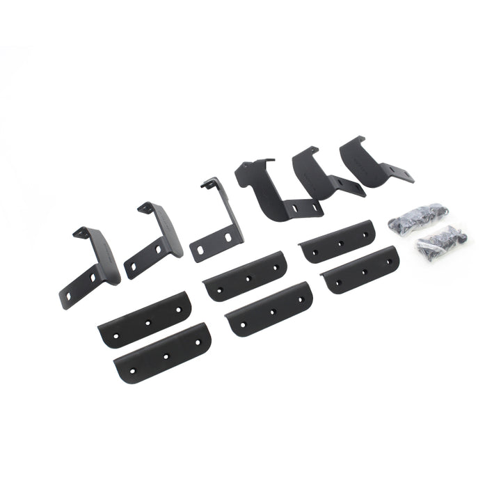 Go Rhino 2022 Toyota Tundra Crew Max Brackets for Dominator Extreme SideSteps - Tex. Black - Bull Strap