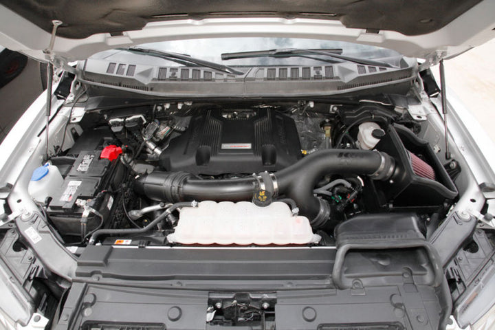 K&N 2017-2018 Ford F-150 Ecoboost 3.5L F/I AirCharger Performance Intake - Bull Strap