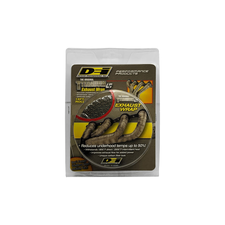 DEI Exhaust Wrap 2in x 15ft - Titanium - Bull Strap