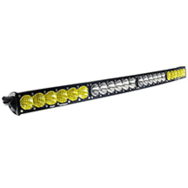 Baja Designs OnX6 Arc Series Dual Control Pattern 40in LED Light Bar - Amber/White - Bull Strap