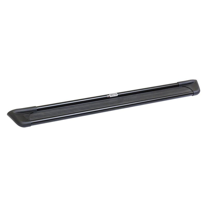 Westin Sure-Grip Aluminum Running Boards 79 in - Black - Bull Strap