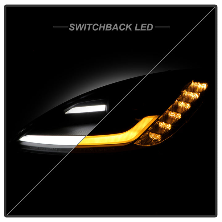 Spyder Signature Series 05-13 Chevrolet Corvette C6 Projector Headlights - Bull Strap