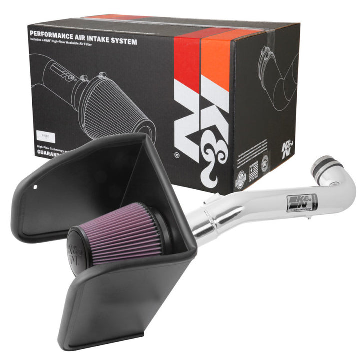 K&N 17-18 Chevrolet Colorado V6-3.6L F/I Performance Air Intake Kit - Bull Strap