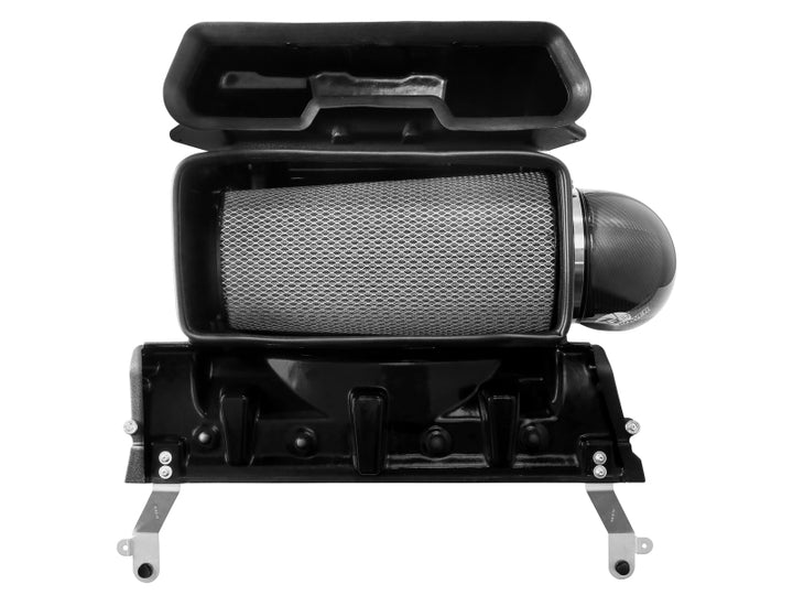 aFe 21-23 RAM 1500 TRX Track Series Carbon Fiber Cold Air Intake System w/ Pro DRY S - Bull Strap