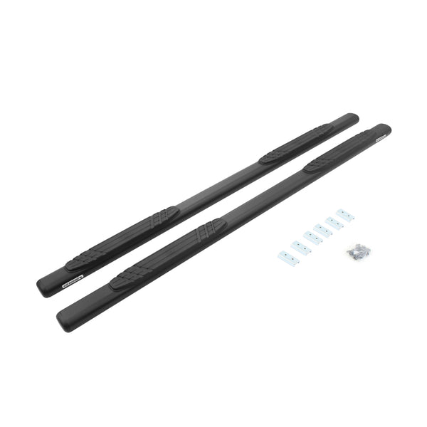 Go Rhino 4in OE Xtreme SideSteps - Textured Black - 87in - Bull Strap