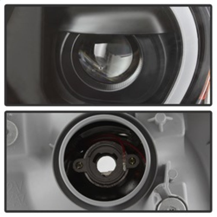 xTune Toyota Tacoma 12-15 Headlights - Light Bar DRL - Black PRO-JH-TTA12-LBDRL-BK - Bull Strap