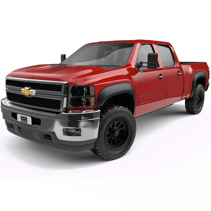 EGR 07-13 Chev Silverado 6-8ft Bed Rugged Look Fender Flares - Set (751504) - Bull Strap