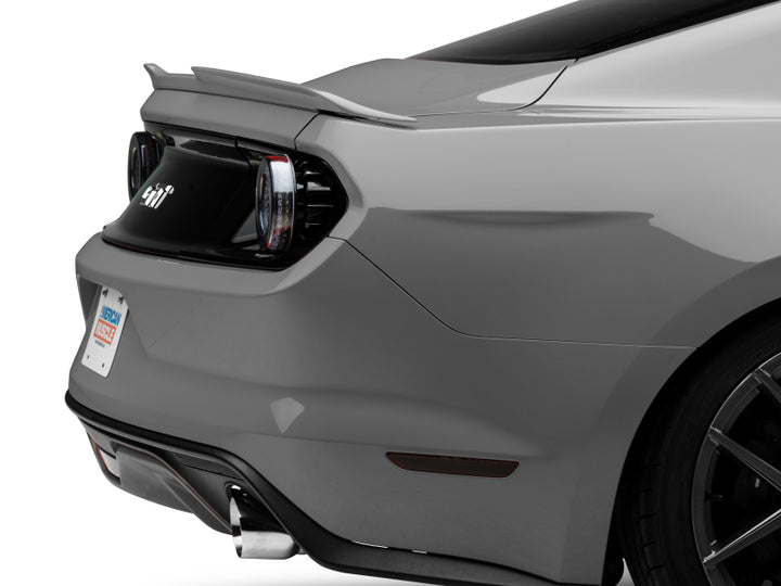 Raxiom 15-22 Ford Mustang Halo LED Tail Lights - Gloss Black Housing (Smoked Lens) - Bull Strap