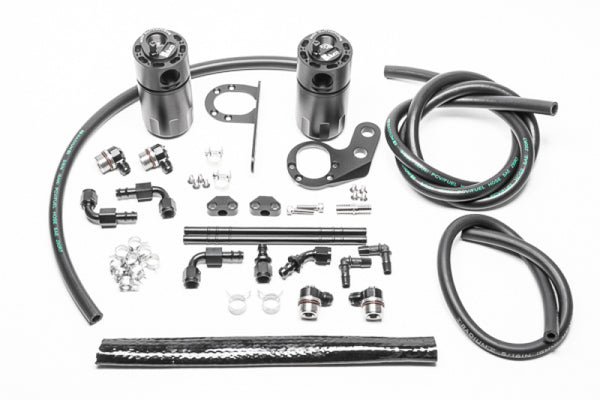 Radium 2017+ Honda Civic Type-R Fluid Lock Dual Catch Can Kit - Bull Strap
