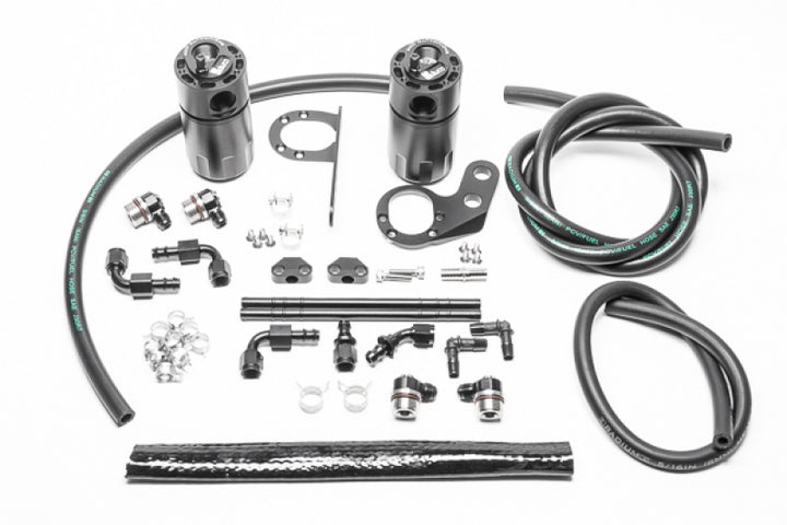 Radium 2017+ Honda Civic Type-R Fluid Lock Dual Catch Can Kit - Bull Strap