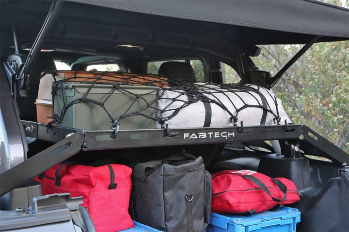 Fabtech 18-21 Jeep JL 4WD 4-Door Interior Cargo Rack - Bull Strap