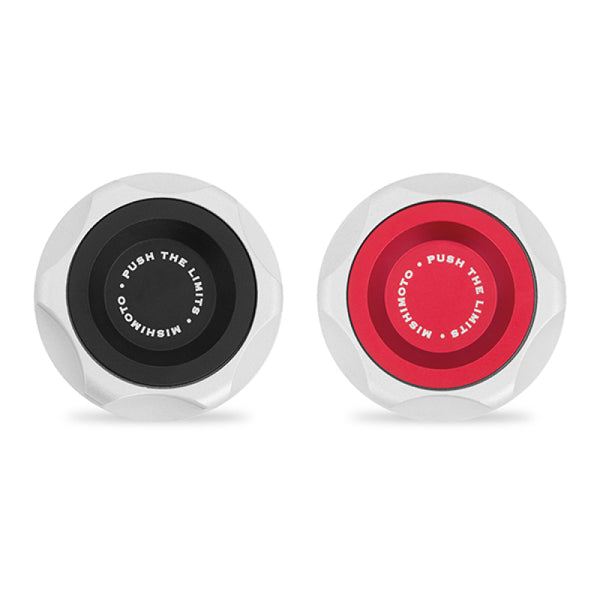 Mishimoto Mitsubishi Oil FIller Cap - Black - Bull Strap