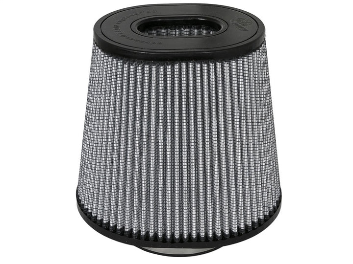 aFe Magnum FLOW Pro DRY S Universal Air Filter 4.5in F / 9inx7.5in B / 6.75inx5.5in T (Inv) / 9in H - Bull Strap