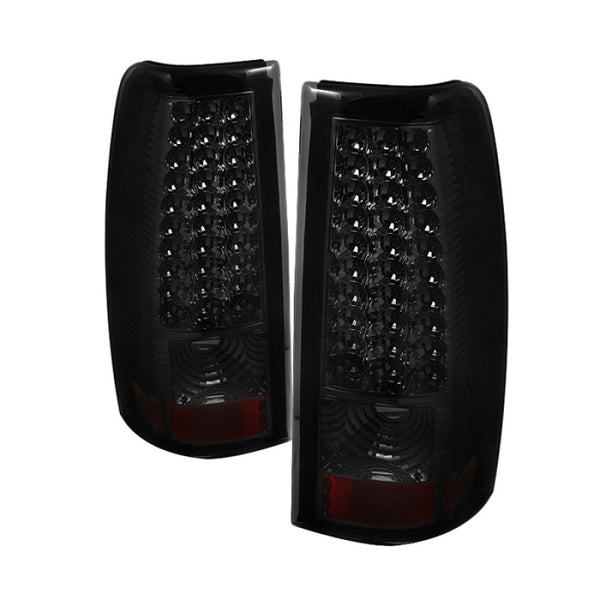 xTune Chevy Silverado 1500/25003500 03-06 LED Tail Lights Smoke ALT-ON-CS03-LED-SM - Bull Strap