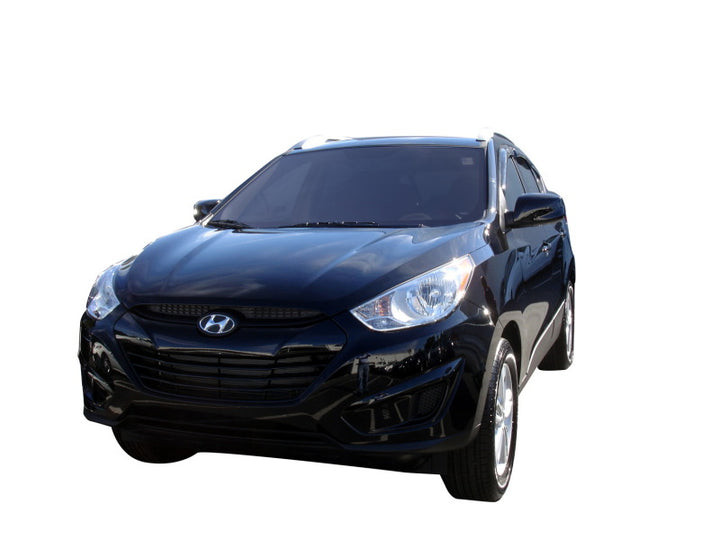 AVS 10-15 Hyundai Tucson Ventvisor Outside Mount Window Deflectors 4pc - Smoke - Bull Strap