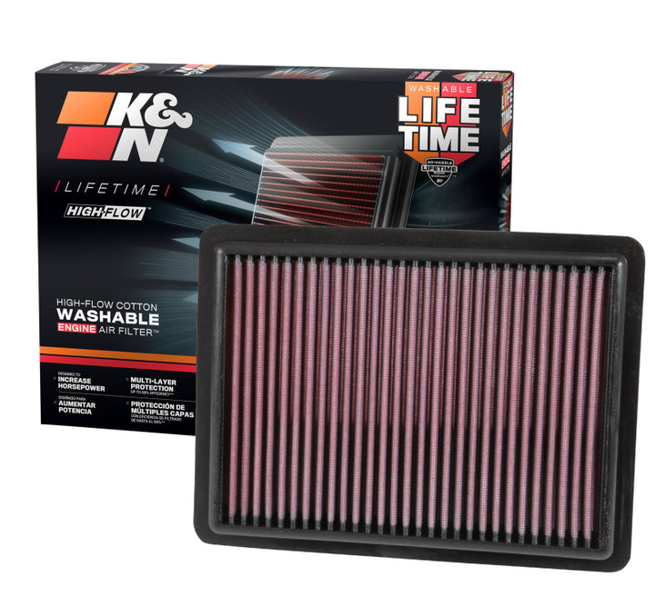 K&N 2016 Honda Avancier L4-2.0L F/I Replacement Drop In Air Filter - Bull Strap