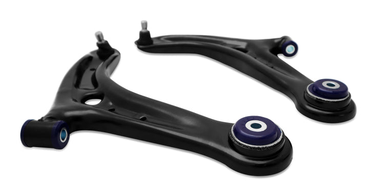 Superpro 13-17 Ford Fiesta Complete Front Lower Control Arm Kit (Caster Increase) - Bull Strap