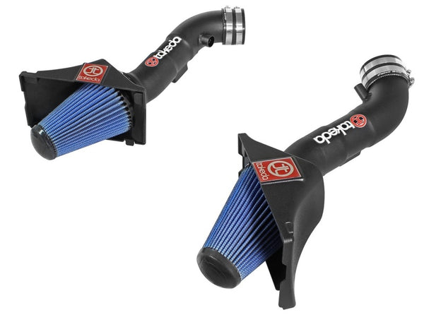 aFe Takeda Stage-2 Intake System Pro 5R Infiniti Q50 14-15 V6-3.7L - Bull Strap