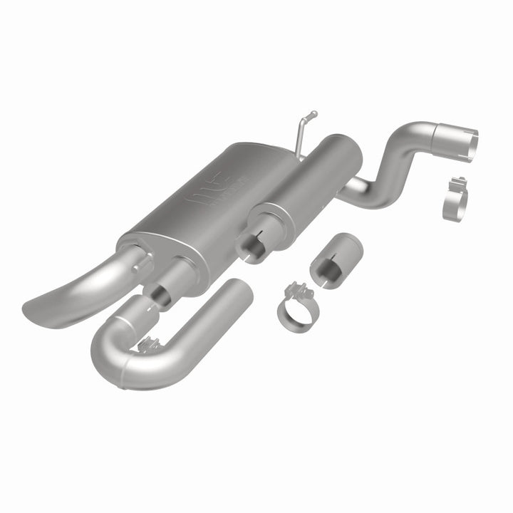 MagnaFlow 18-23 Jeep Wrangler JL 2.0L/3.6L Overland Series Axle-Back Exhaust - Bull Strap