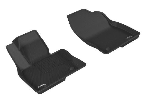 3D MAXpider 2016-2019 Mazda CX-9 Kagu 1st Row Floormat - Black - Bull Strap
