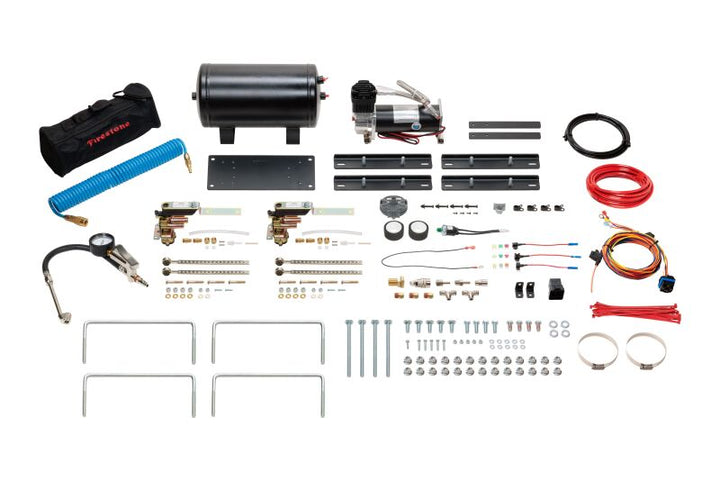 Firestone Air-Rite Air Command Self Leveling Dual Path Kit w/ Onboard Auxiliary Air (WR17602955) - Bull Strap