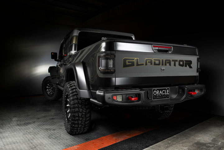 Oracle 2020+ Jeep Gladiator JT Flush Mount LED Tail Lights -  Tinted Lens - Bull Strap