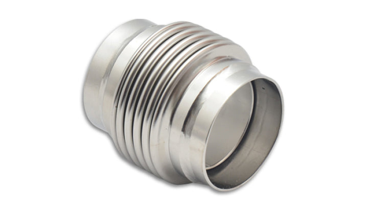 Vibrant SS Bellow Assembly w/ Solid Liner 3.5in ID x 4in overall L Electro Polished - Bull Strap
