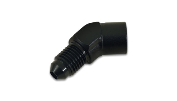 Vibrant -4AN to 1/8in NPT 45 Degree Adapter Fitting - Bull Strap