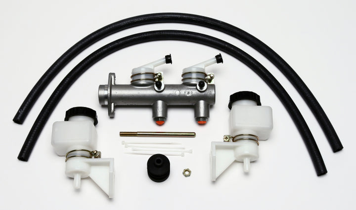 Wilwood Tandem Master Cylinder - 1in Bore w/ Remote Reservoirs - Bull Strap