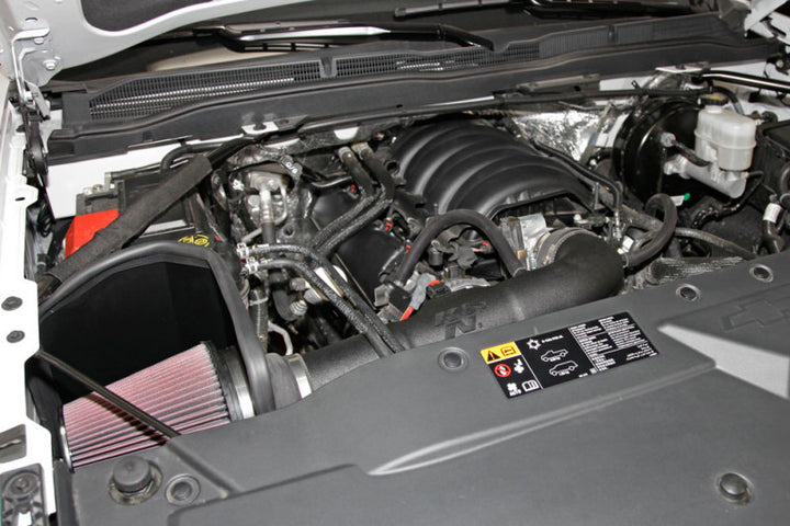 K&N 14-15 Chevy/GMC 1500 V-8 5.3/6 2L Performance Intake Kit - Bull Strap