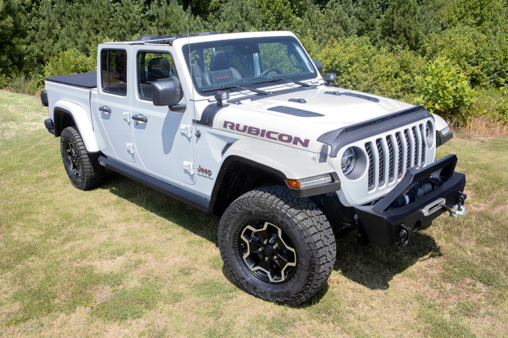 AMP Research 20-24 Jeep JT Gladiator (Launch/Overlnd/Rubicon/Sport/Sport S) PowerStep XL - Black - Bull Strap