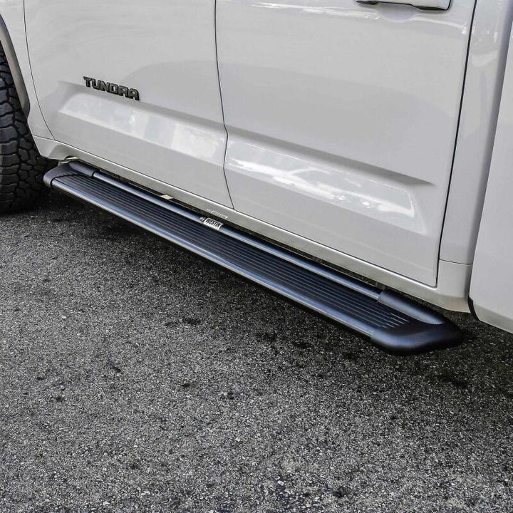 Westin Sure-Grip Aluminum Running Boards 79 in - Black - Bull Strap